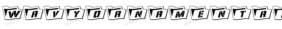 WavyOrnamentalOutline Oblique字体转换
